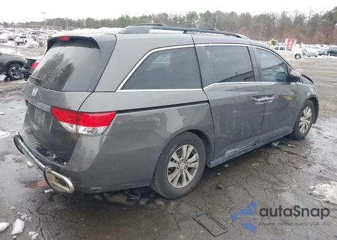 2014 Honda Odyssey Ex-L from USA, damaged, VIN 5FNRL5H65EB056643